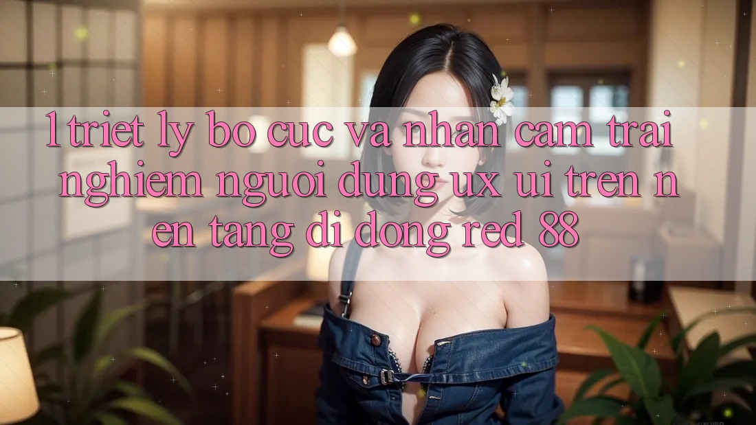 1. Triết Lý Bố cục Và Nhận cảm trải nghiệm Người Dùng (UX/UI) Trên Nền tảng di động red 88 1. Triết Lý Bố cục Và Nhận cảm trải nghiệm Người Dùng (UX/UI) Trên Nền tảng di động red 88