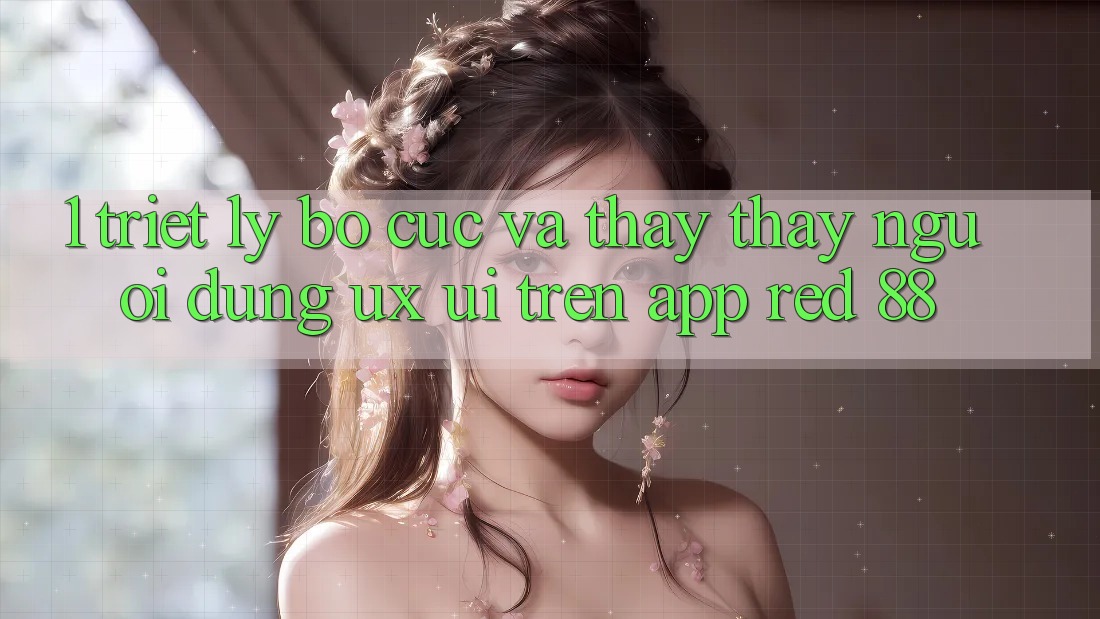 1. Triết Lý Bố cục Và Thấy thấy Người Dùng (UX/UI) Trên App red 88 1. Triết Lý Bố cục Và Thấy thấy Người Dùng (UX/UI) Trên App red 88