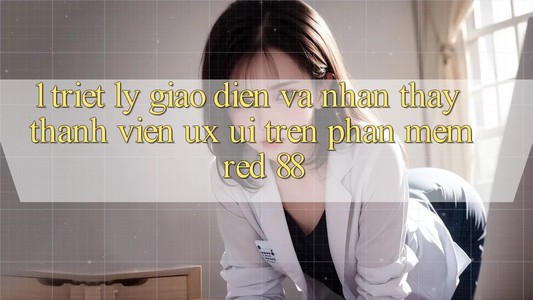 1. Triết Lý Giao diện Và Nhận thấy Thành viên (UX/UI) Trên Phần mềm red 88