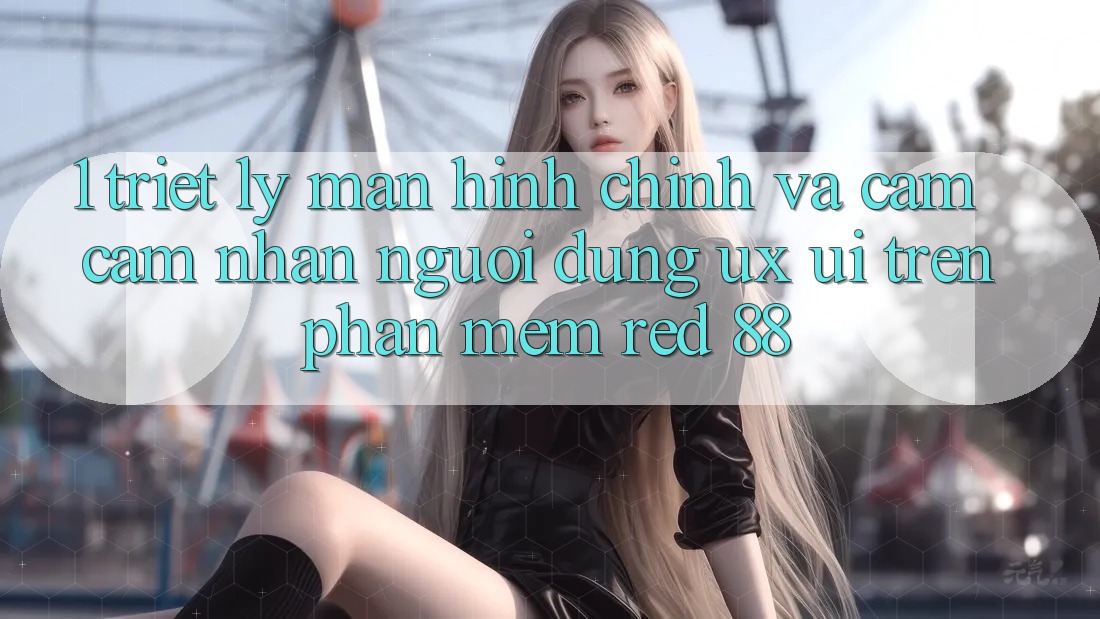 1. Triết Lý Màn hình chính Và Cảm cảm nhận Người Dùng (UX/UI) Trên Phần mềm red 88