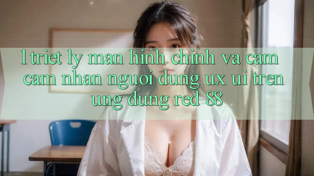 1. Triết Lý Màn hình chính Và Cảm cảm nhận Người Dùng (UX/UI) Trên Ứng dụng red 88 1. Triết Lý Màn hình chính Và Cảm cảm nhận Người Dùng (UX/UI) Trên Ứng dụng red 88