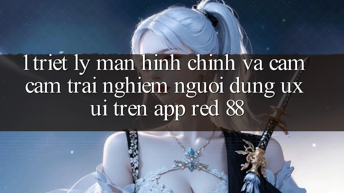 1. Triết Lý Màn hình chính Và Cảm cảm trải nghiệm Người Dùng (UX/UI) Trên App red 88