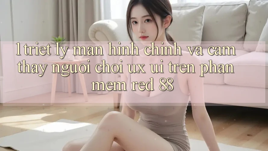 1. Triết Lý Màn hình chính Và Cảm thấy Người chơi (UX/UI) Trên Phần mềm red 88 1. Triết Lý Màn hình chính Và Cảm thấy Người chơi (UX/UI) Trên Phần mềm red 88