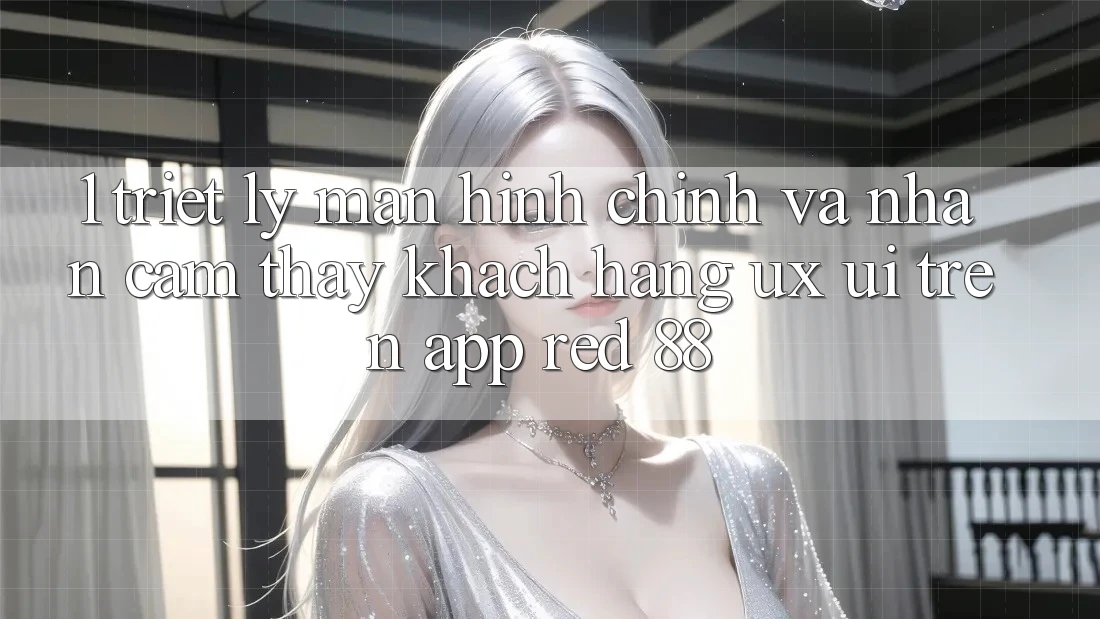 1. Triết Lý Màn hình chính Và Nhận cảm thấy Khách hàng (UX/UI) Trên App red 88