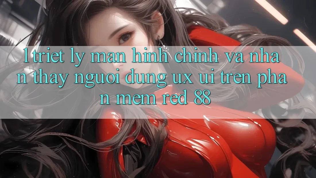 1. Triết Lý Màn hình chính Và Nhận thấy Người dùng (UX/UI) Trên Phần mềm red 88 1. Triết Lý Màn hình chính Và Nhận thấy Người dùng (UX/UI) Trên Phần mềm red 88
