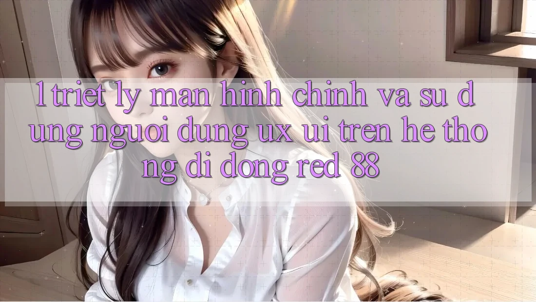 1. Triết Lý Màn hình chính Và Sử dụng Người Dùng (UX/UI) Trên Hệ thống di động red 88 1. Triết Lý Màn hình chính Và Sử dụng Người Dùng (UX/UI) Trên Hệ thống di động red 88