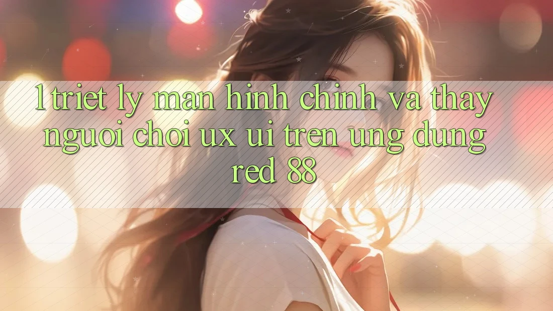 1. Triết Lý Màn hình chính Và Thấy Người chơi (UX/UI) Trên Ứng dụng red 88