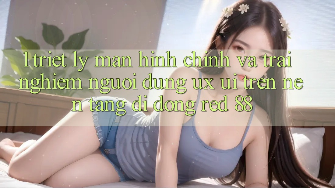 1. Triết Lý Màn hình chính Và Trải Nghiệm Người Dùng (UX/UI) Trên Nền tảng di động red 88