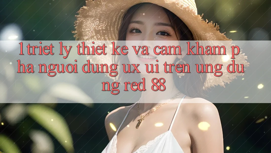 1. Triết Lý Thiết Kế Và Cảm khám phá Người Dùng (UX/UI) Trên Ứng dụng red 88