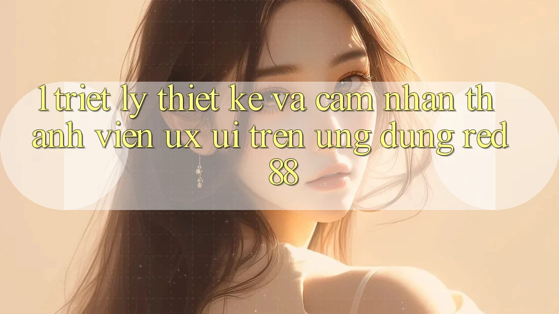 1. Triết Lý Thiết Kế Và Cảm nhận Thành viên (UX/UI) Trên Ứng dụng red 88 1. Triết Lý Thiết Kế Và Cảm nhận Thành viên (UX/UI) Trên Ứng dụng red 88