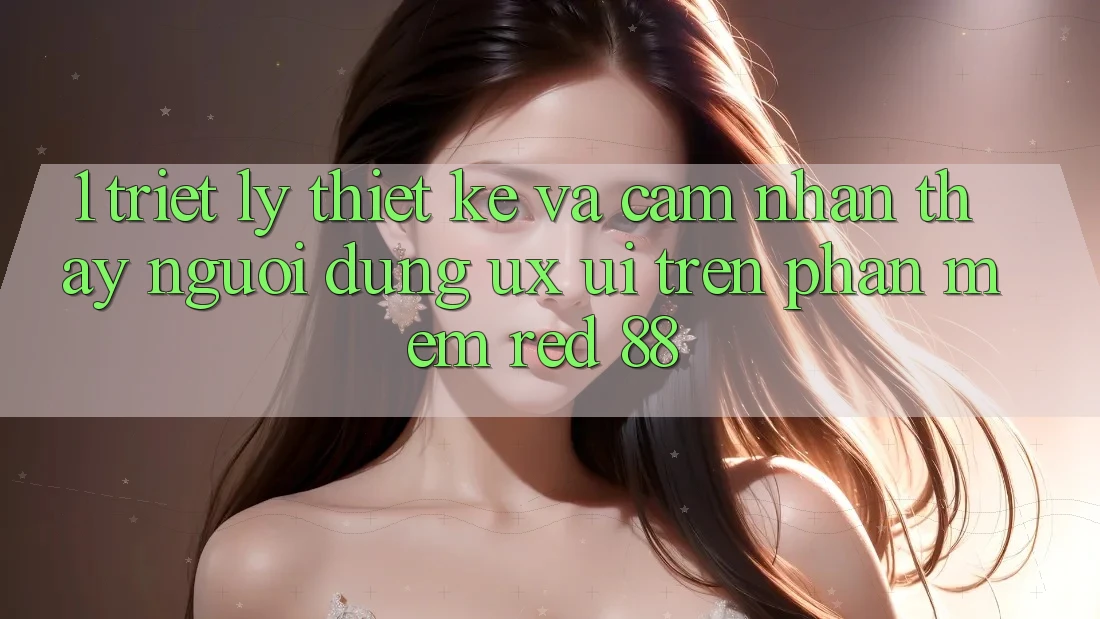 1. Triết Lý Thiết Kế Và Cảm nhận thấy Người Dùng (UX/UI) Trên Phần mềm red 88