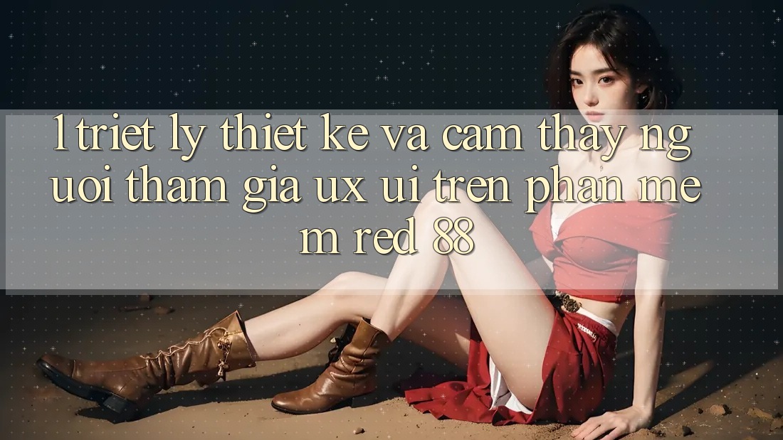 1. Triết Lý Thiết Kế Và Cảm thấy Người tham gia (UX/UI) Trên Phần mềm red 88 1. Triết Lý Thiết Kế Và Cảm thấy Người tham gia (UX/UI) Trên Phần mềm red 88