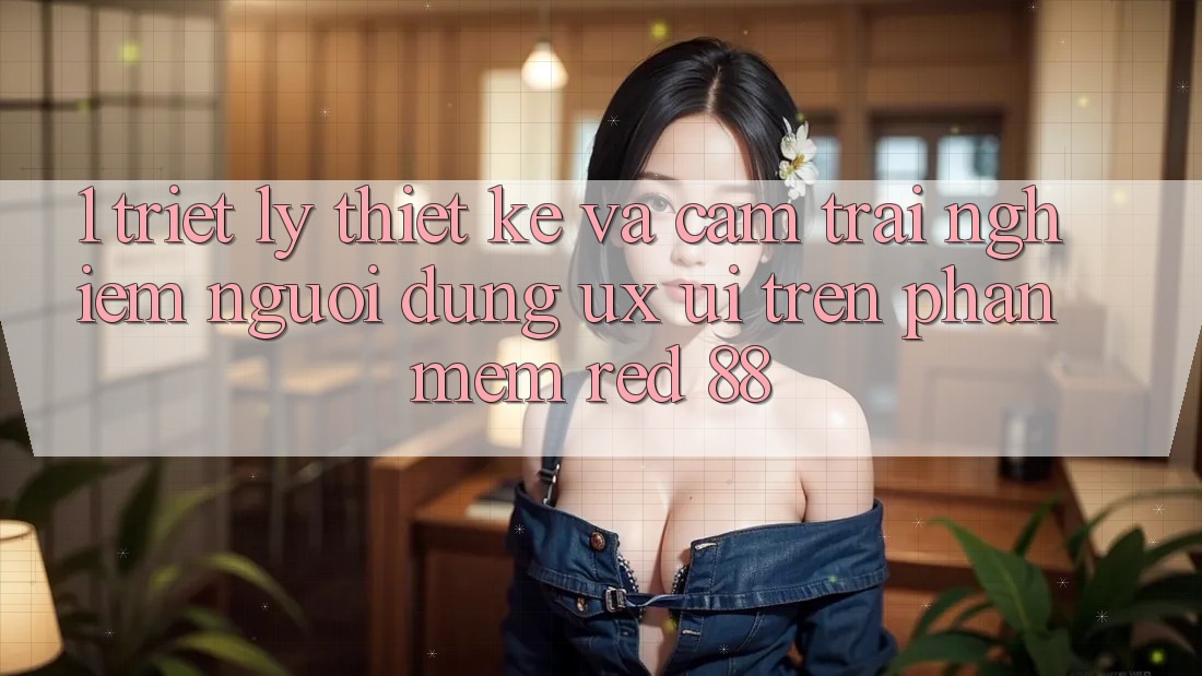 1. Triết Lý Thiết Kế Và Cảm trải nghiệm Người Dùng (UX/UI) Trên Phần mềm red 88