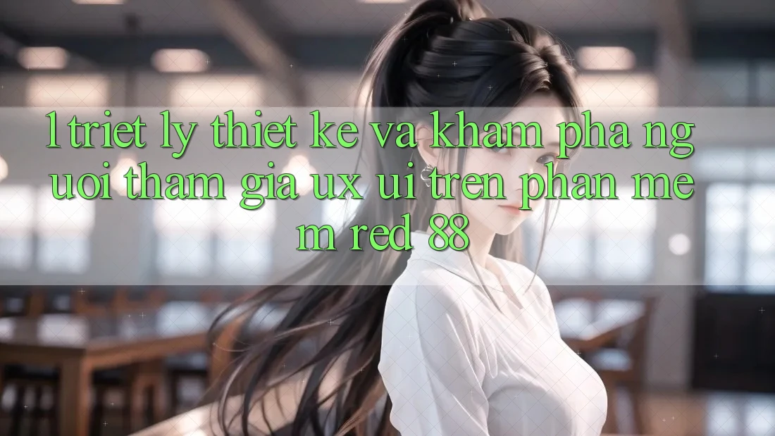 1. Triết Lý Thiết Kế Và Khám phá Người tham gia (UX/UI) Trên Phần mềm red 88 1. Triết Lý Thiết Kế Và Khám phá Người tham gia (UX/UI) Trên Phần mềm red 88