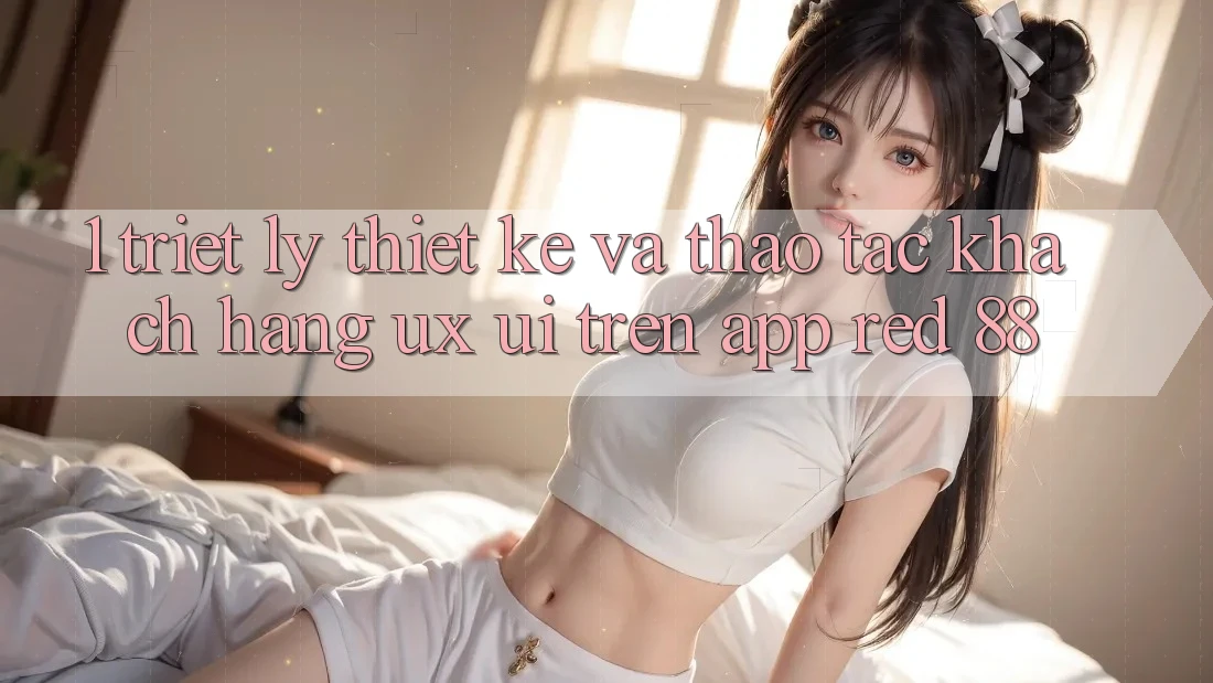 1. Triết Lý Thiết kế Và Thao tác Khách hàng (UX/UI) Trên App red 88 1. Triết Lý Thiết kế Và Thao tác Khách hàng (UX/UI) Trên App red 88