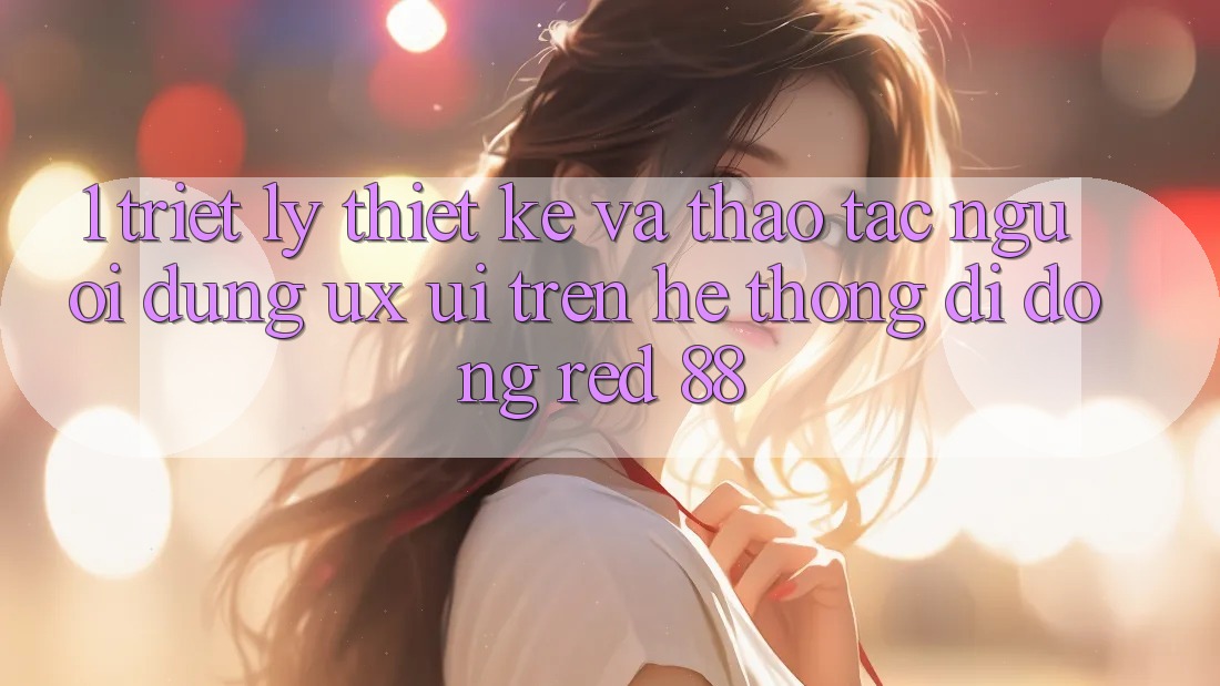 1. Triết Lý Thiết Kế Và Thao tác Người Dùng (UX/UI) Trên Hệ thống di động red 88