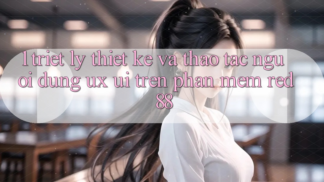 1. Triết Lý Thiết Kế Và Thao tác Người Dùng (UX/UI) Trên Phần mềm red 88