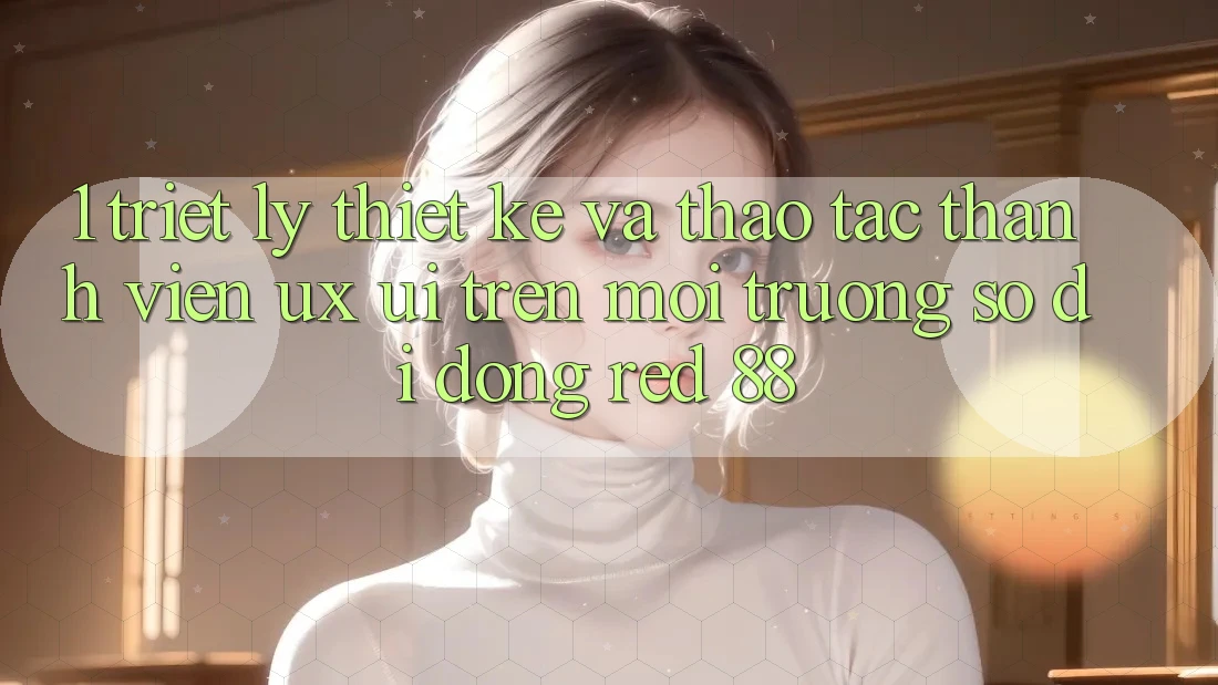 1. Triết Lý Thiết Kế Và Thao tác Thành viên (UX/UI) Trên Môi trường số di động red 88 1. Triết Lý Thiết Kế Và Thao tác Thành viên (UX/UI) Trên Môi trường số di động red 88