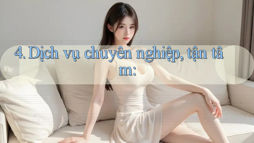 4. Dịch vụ chuyên nghiệp, tận tâm: