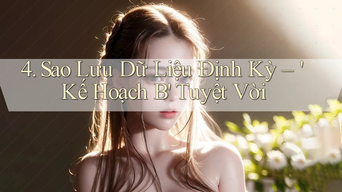 4. Sao Lưu Dữ Liệu Định Kỳ – 'Kế Hoạch B' Tuyệt Vời