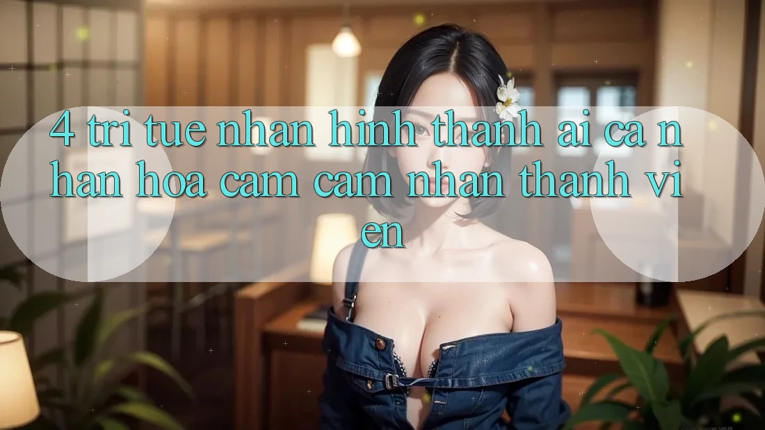 4. Trí Tuệ Nhân Hình thành (AI) Cá Nhân Hóa Cảm cảm nhận Thành viên 4. Trí Tuệ Nhân Hình thành (AI) Cá Nhân Hóa Cảm cảm nhận Thành viên