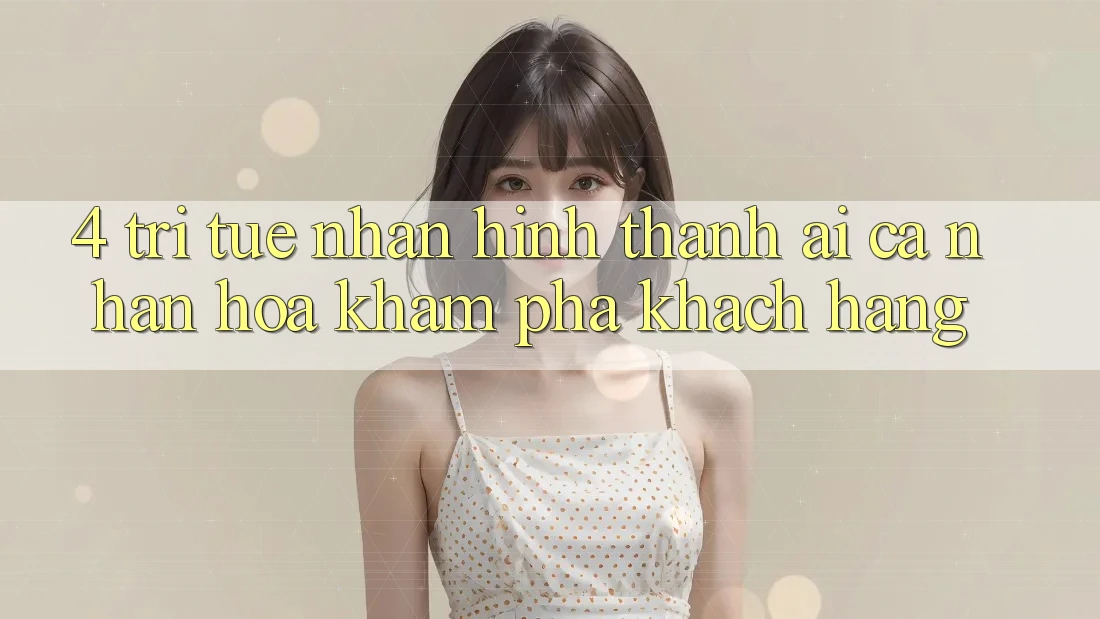 4. Trí Tuệ Nhân Hình thành (AI) Cá Nhân Hóa Khám phá Khách Hàng