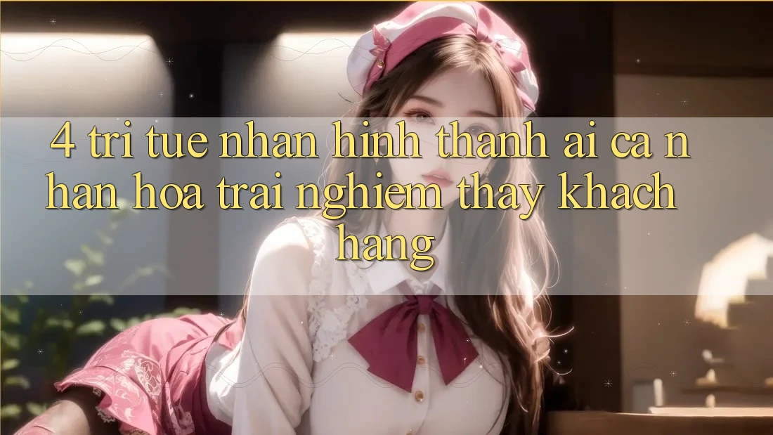 4. Trí Tuệ Nhân Hình thành (AI) Cá Nhân Hóa Trải nghiệm thấy Khách Hàng