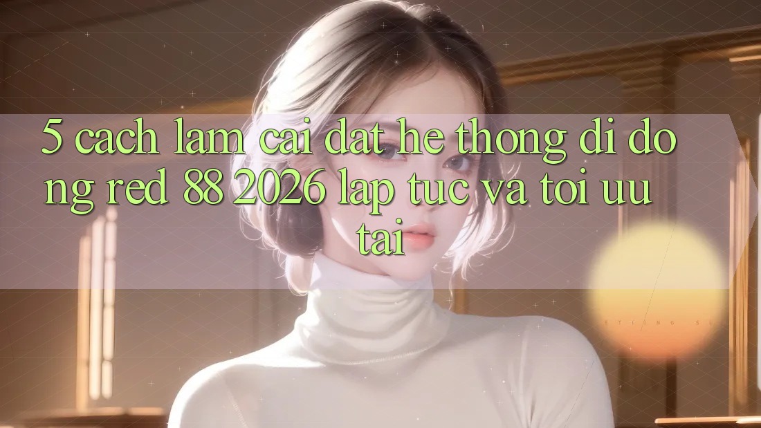 5. Cách làm Cài đặt Hệ thống di động red 88 2026 Lập tức Và Tối Ưu Tải 5. Cách làm Cài đặt Hệ thống di động red 88 2026 Lập tức Và Tối Ưu Tải