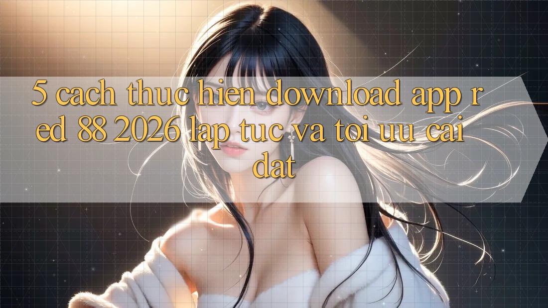 5. Cách thực hiện Download App red 88 2026 Lập tức Và Tối Ưu Cài Đặt