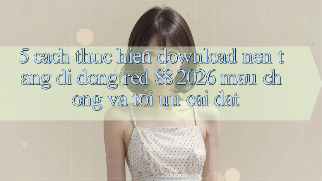 5. Cách thực hiện Download Nền tảng di động red 88 2026 Mau Chóng Và Tối Ưu Cài Đặt