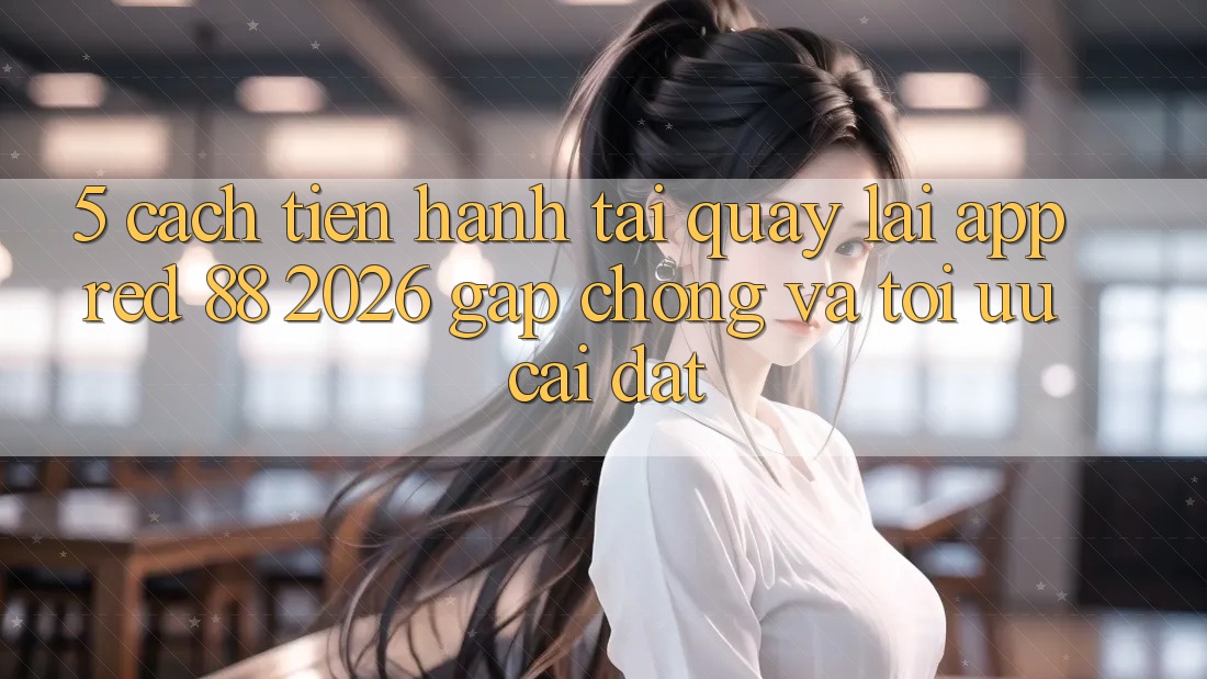 5. Cách tiến hành Tải quay lại App red 88 2026 Gấp Chóng Và Tối Ưu Cài Đặt 5. Cách tiến hành Tải quay lại App red 88 2026 Gấp Chóng Và Tối Ưu Cài Đặt