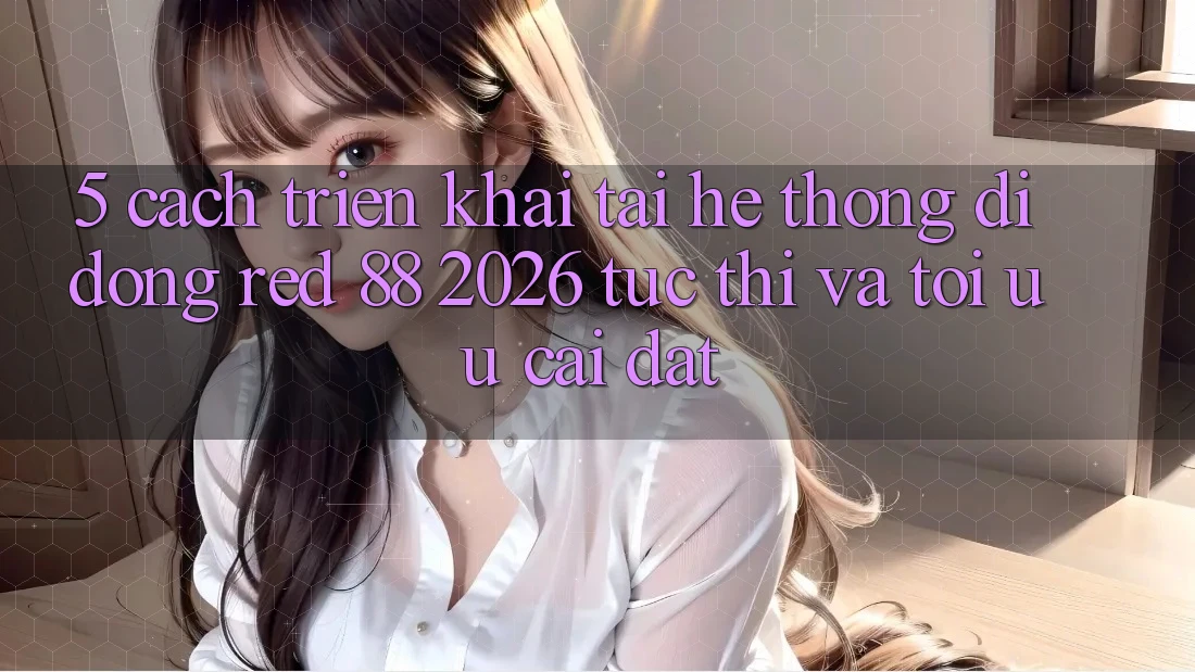 5. Cách triển khai Tải Hệ thống di động red 88 2026 Tức thì Và Tối Ưu Cài Đặt 5. Cách triển khai Tải Hệ thống di động red 88 2026 Tức thì Và Tối Ưu Cài Đặt