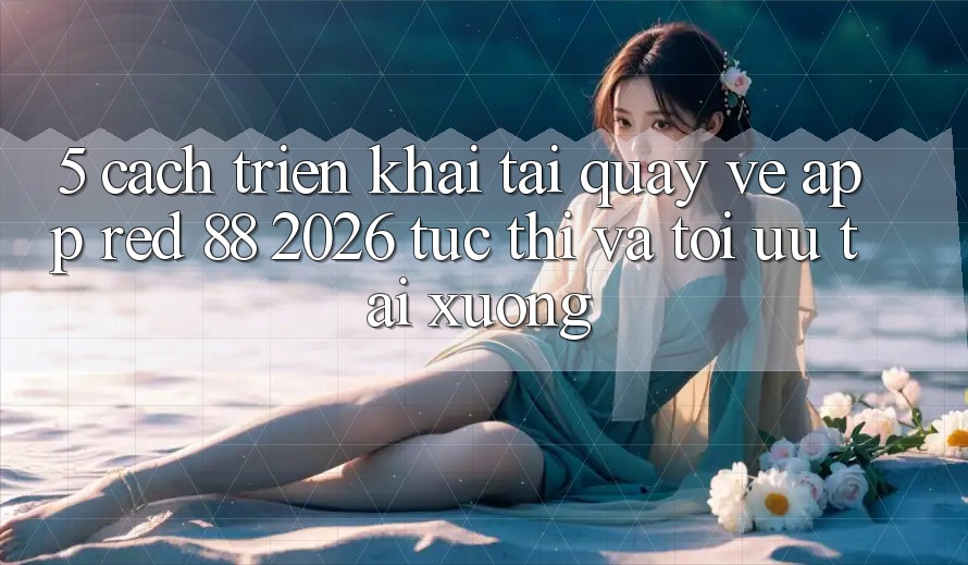 5. Cách triển khai Tải quay về App red 88 2026 Tức thì Và Tối Ưu Tải xuống 5. Cách triển khai Tải quay về App red 88 2026 Tức thì Và Tối Ưu Tải xuống