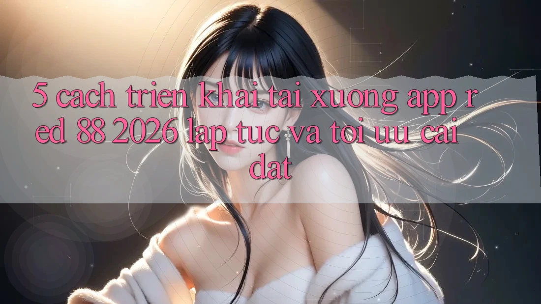 5. Cách triển khai Tải xuống App red 88 2026 Lập tức Và Tối Ưu Cài Đặt 5. Cách triển khai Tải xuống App red 88 2026 Lập tức Và Tối Ưu Cài Đặt