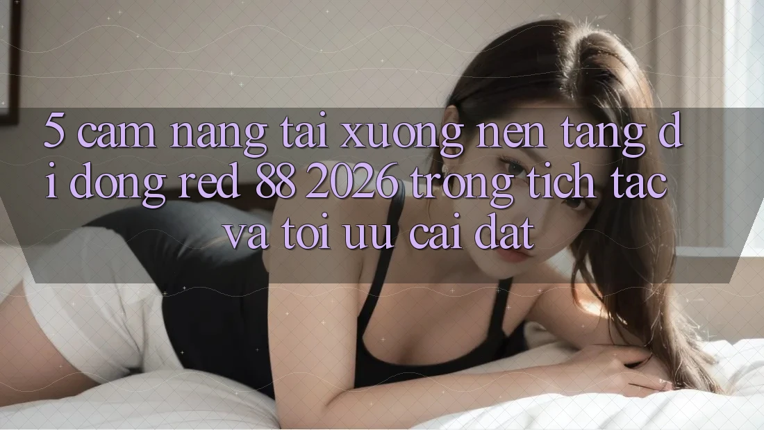 5. Cẩm nang Tải xuống Nền tảng di động red 88 2026 Trong tích tắc Và Tối Ưu Cài Đặt