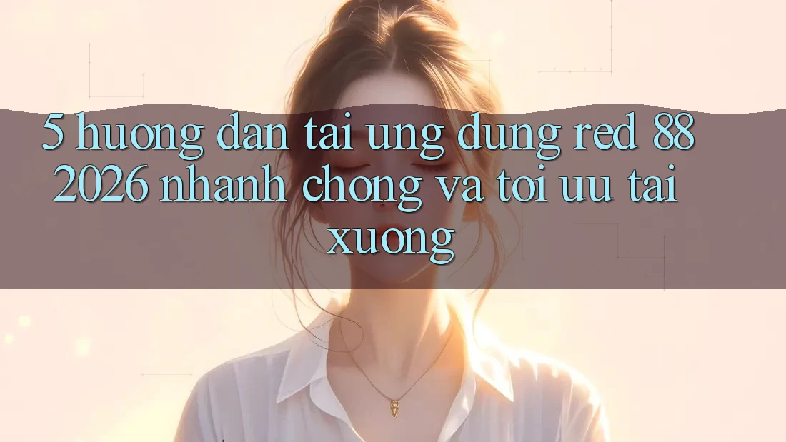 5. Hướng Dẫn Tải Ứng dụng red 88 2026 Nhanh chóng Và Tối Ưu Tải xuống 5. Hướng Dẫn Tải Ứng dụng red 88 2026 Nhanh chóng Và Tối Ưu Tải xuống