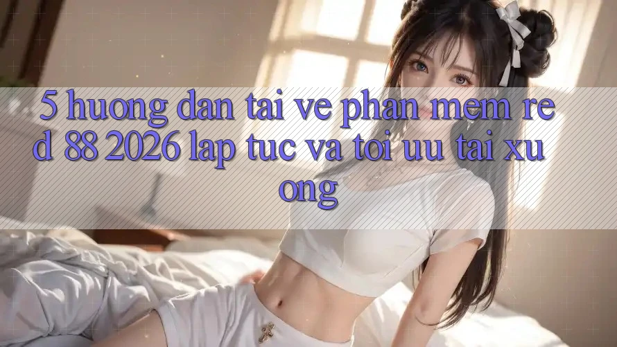 5. Hướng Dẫn Tải về Phần mềm red 88 2026 Lập tức Và Tối Ưu Tải xuống