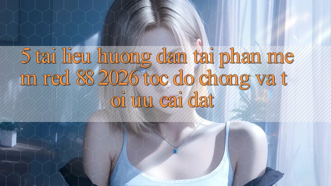 5. Tài liệu hướng dẫn Tải Phần mềm red 88 2026 Tốc độ Chóng Và Tối Ưu Cài Đặt