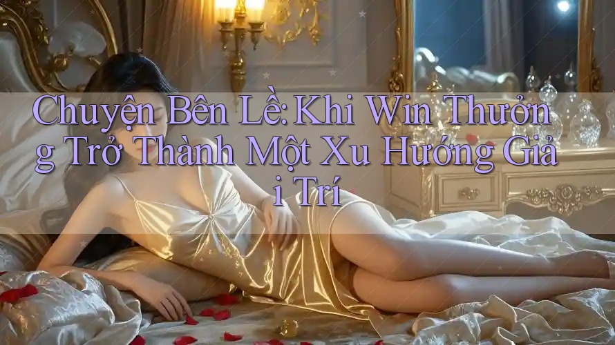 Chuyện Bên Lề: Khi Win Thưởng Trở Thành Một Xu Hướng Giải Trí Chuyện Bên Lề: Khi Win Thưởng Trở Thành Một Xu Hướng Giải Trí