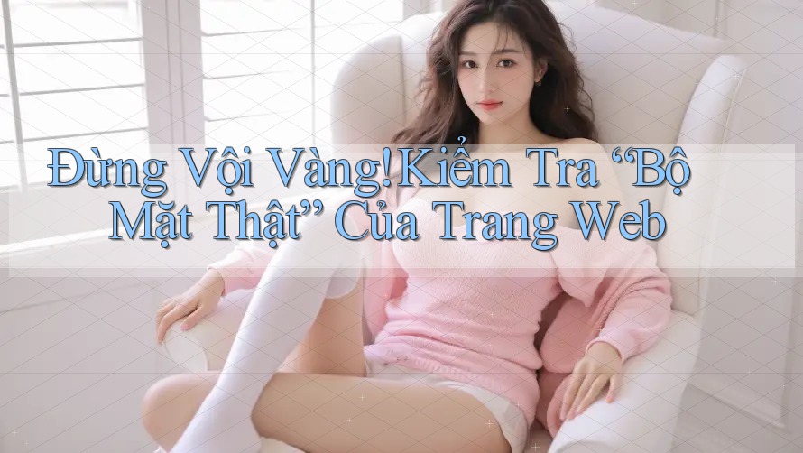 Đừng Vội Vàng! Kiểm Tra “Bộ Mặt Thật” Của Trang Web Đừng Vội Vàng! Kiểm Tra “Bộ Mặt Thật” Của Trang Web