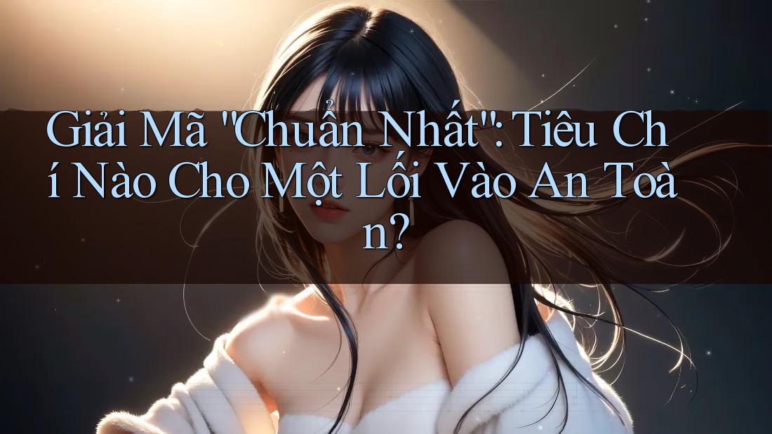 Giải Mã “Chuẩn Nhất”: Tiêu Chí Nào Cho Một Lối Vào An Toàn? Giải Mã “Chuẩn Nhất”: Tiêu Chí Nào Cho Một Lối Vào An Toàn?