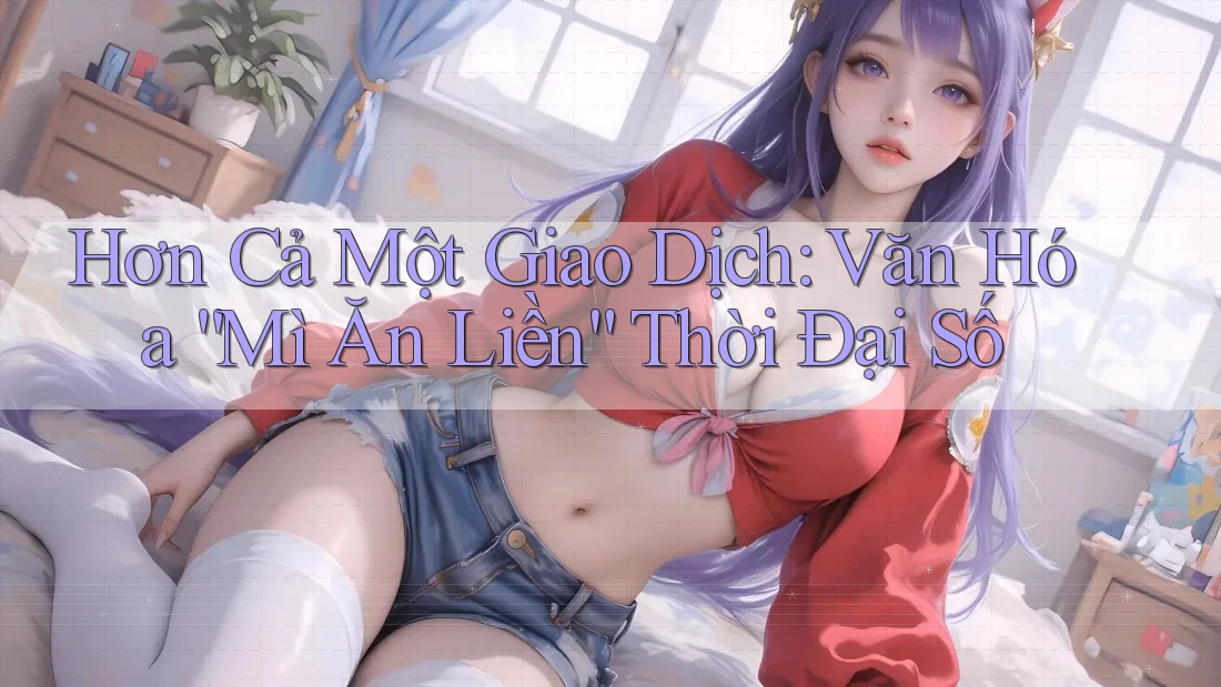 Hơn Cả Một Giao Dịch: Văn Hóa “Mì Ăn Liền” Thời Đại Số Hơn Cả Một Giao Dịch: Văn Hóa “Mì Ăn Liền” Thời Đại Số