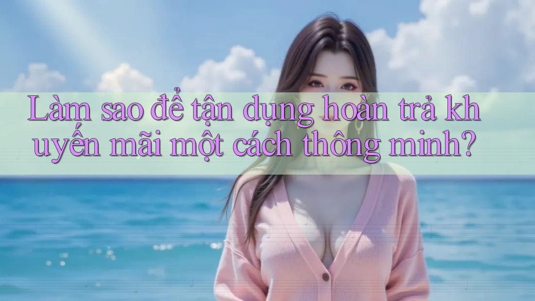 Làm sao để tận dụng hoàn trả khuyến mãi một cách thông minh? Làm sao để tận dụng hoàn trả khuyến mãi một cách thông minh?