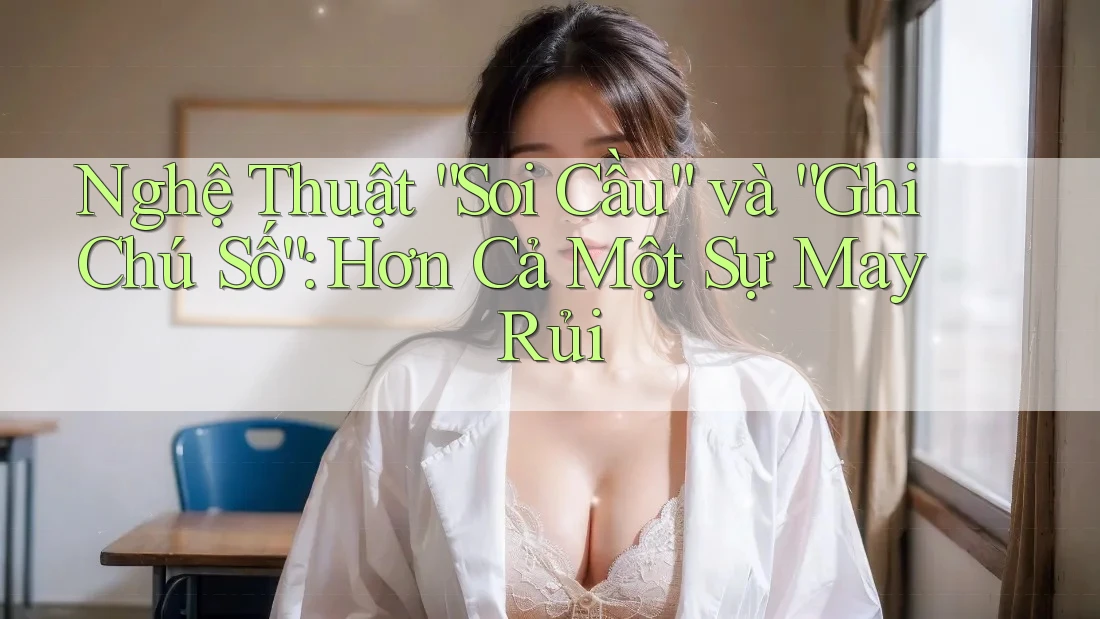 Nghệ Thuật “Soi Cầu” và “Ghi Chú Số”: Hơn Cả Một Sự May Rủi Nghệ Thuật “Soi Cầu” và “Ghi Chú Số”: Hơn Cả Một Sự May Rủi