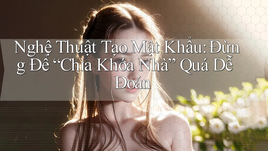 Nghệ Thuật Tạo Mật Khẩu: Đừng Để “Chìa Khóa Nhà” Quá Dễ Đoán Nghệ Thuật Tạo Mật Khẩu: Đừng Để “Chìa Khóa Nhà” Quá Dễ Đoán