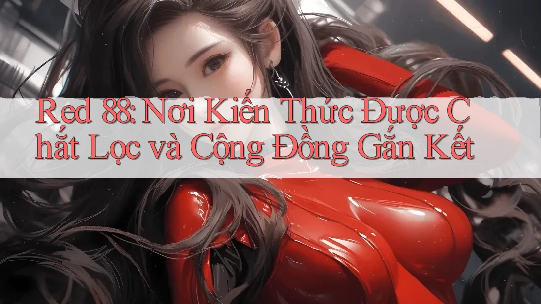 Red 88: Nơi Kiến Thức Được Chắt Lọc và Cộng Đồng Gắn Kết Red 88: Nơi Kiến Thức Được Chắt Lọc và Cộng Đồng Gắn Kết