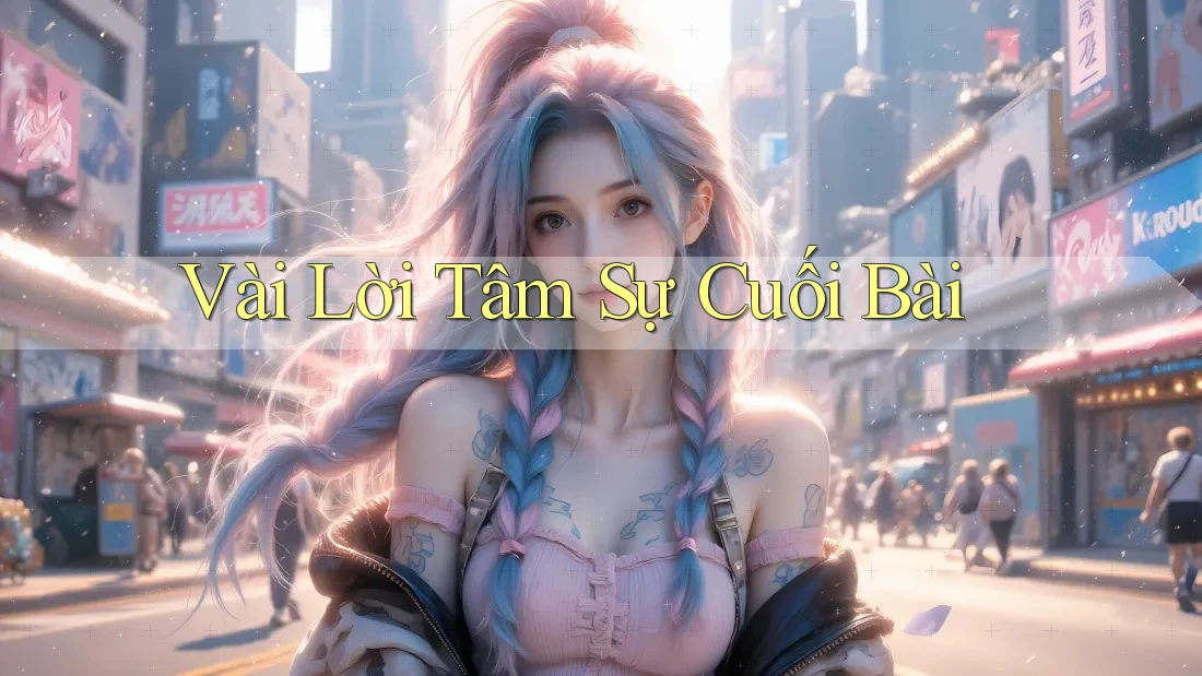 Vài lời tâm sự cuối bài Vài lời tâm sự cuối bài